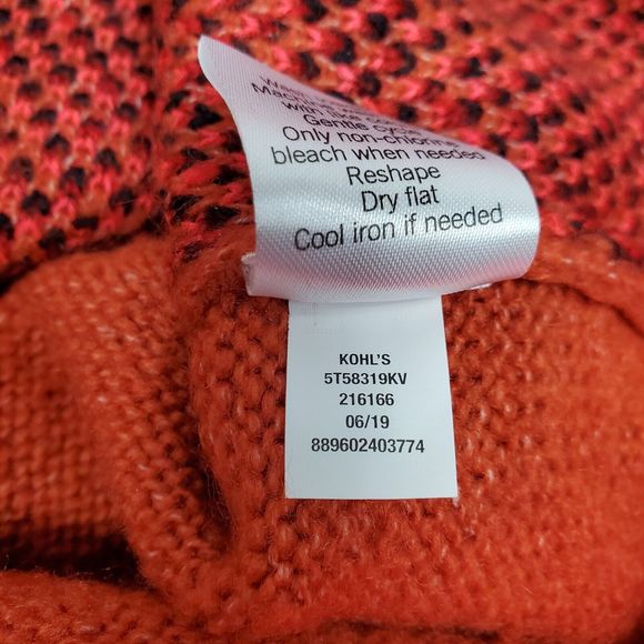 Vylette Knit Pullover Sweater Juniors Size Medium Multicolor Animal Print - Picture 11 of 12